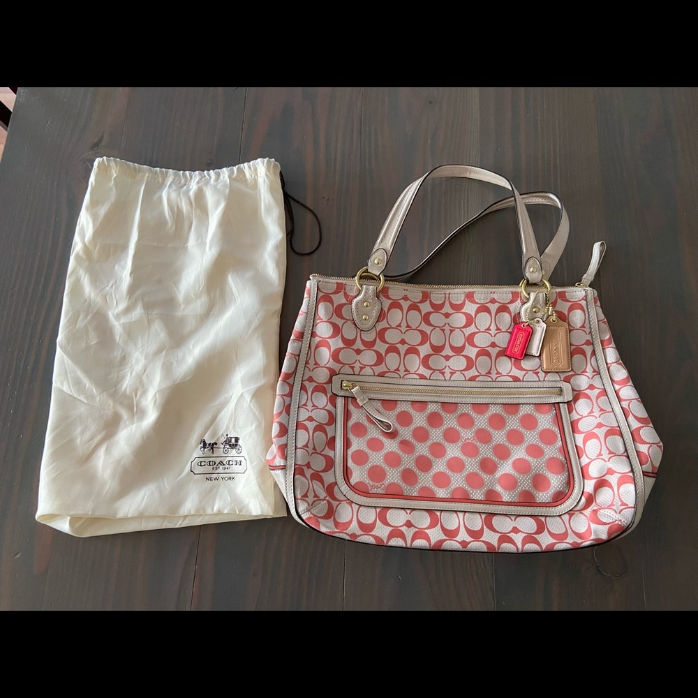 *SOLD* Authentic Coach Purse with Leather Accents